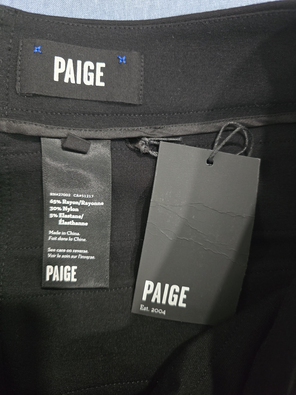 PAIGE Black Horizontal-Panel Mini Skirt - Picture 3 of 3